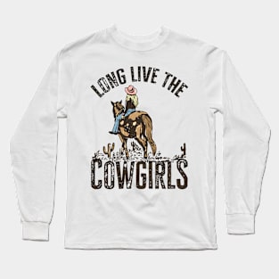 Long Live Howdy Rodeo Western Country Southern Cowgirls Long Sleeve T-Shirt
